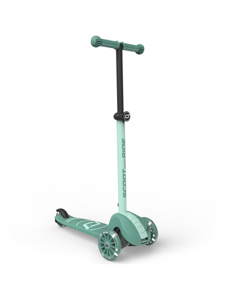 Hulajnoga Scoot&Ride Highwaykick 3S LED Forest (składana, świecące koła, sterowanie 2w1) + pasek do noszenia GRATIS