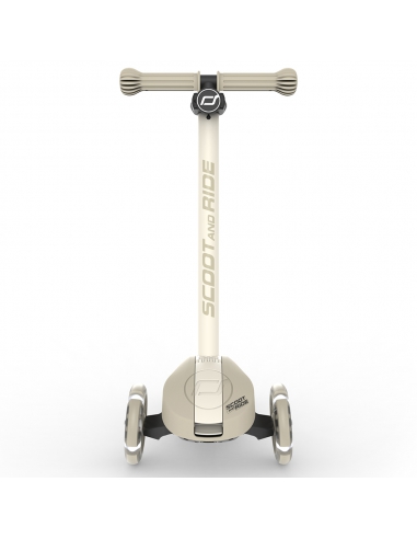 Hulajnoga Scoot&Ride Highwaykick 3S LED Ash (składana, świecące koła, sterowanie 2w1) + pasek do noszenia GRATIS