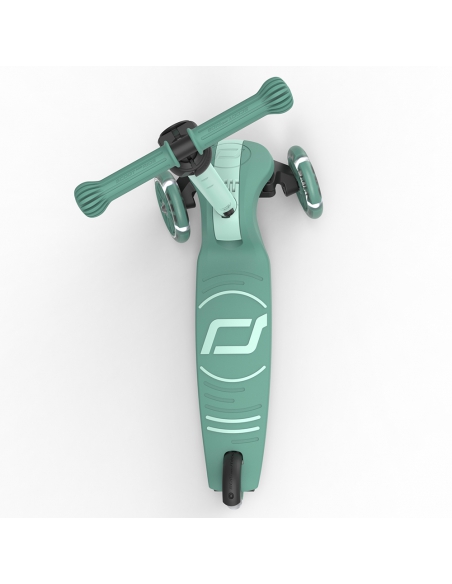 Hulajnoga Scoot&Ride Highwaykick 3S LED Forest (składana, świecące koła, sterowanie 2w1) + pasek do noszenia GRATIS