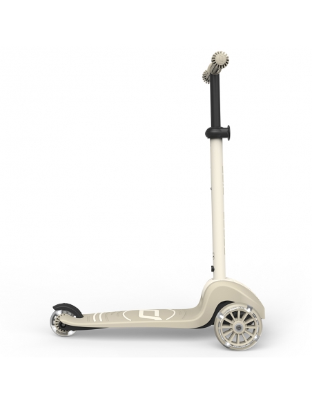 Hulajnoga Scoot&Ride Highwaykick 3S LED Ash (składana, świecące koła, sterowanie 2w1) + pasek do noszenia GRATIS