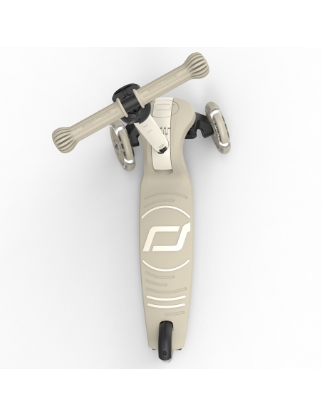 Hulajnoga Scoot&Ride Highwaykick 3S LED Ash (składana, świecące koła, sterowanie 2w1) + pasek do noszenia GRATIS