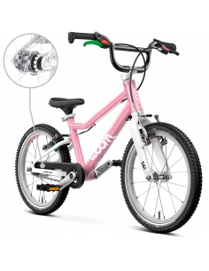 Rower dziecięcy woom 3 GO AUTOMAGIC powder pink (16") różowy