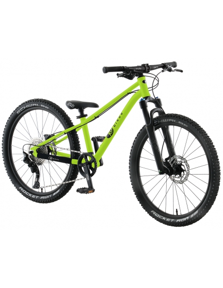 Rower dziecięcy KUbikes 24S MTB DISC Lime zielony