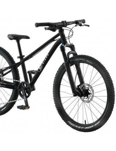 Rower dziecięcy KUbikes 24S MTB DISC Black czarny