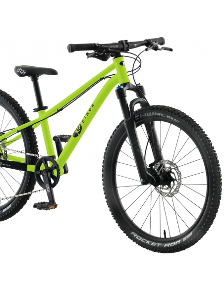 Rower dziecięcy KUbikes 24S MTB DISC Lime zielony