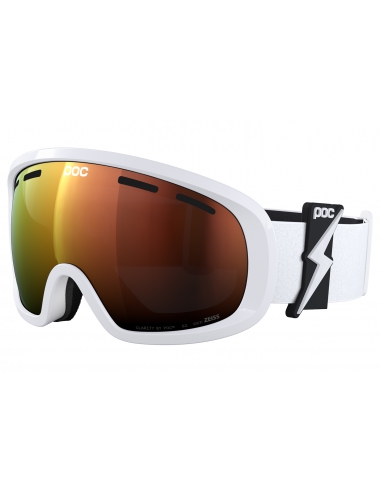 Gogle narciarskie POC FOVEA MID Blixten White/Clarity Intense - Partly Sunny Orange