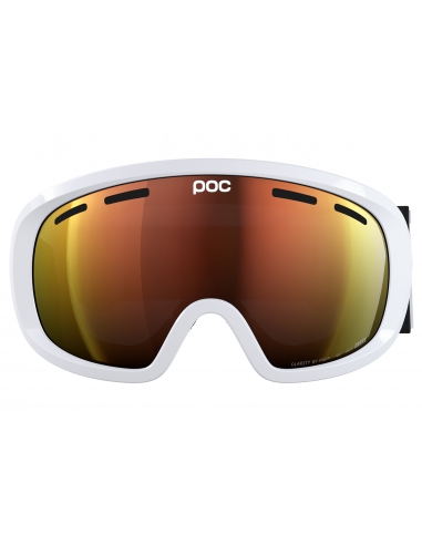 Gogle narciarskie POC FOVEA MID Blixten White/Clarity Intense - Partly Sunny Orange