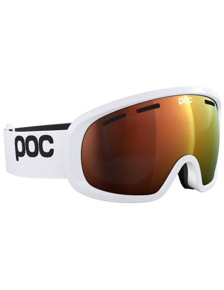 Gogle narciarskie POC FOVEA MID Blixten White/Clarity Intense - Partly Sunny Orange