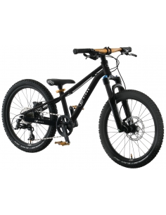 Rower dziecięcy KUbikes 20S MTB DISC Black/Laser-Gold- czarny ze złotymi akcentami