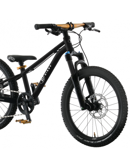Rower dziecięcy KUbikes 20S MTB DISC Black/Laser-Gold- czarny ze złotymi akcentami