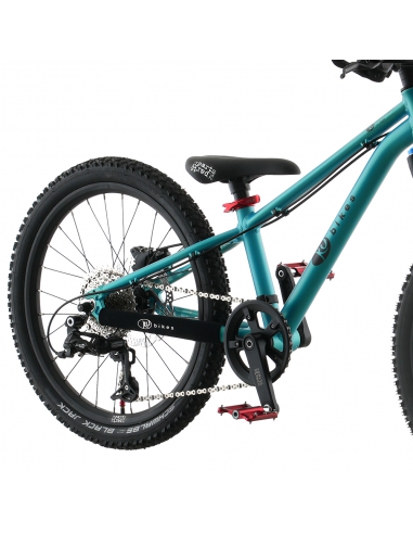 Rower dziecięcy KUbikes 20S MTB DISC Turquoise/Laser-Red - turkusowy z czerwonymi akcentami