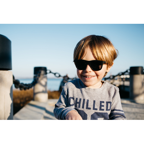 Okulary przeciwsłoneczne dla dzieci Babiators Original Navigator Black Ops Black 0-2