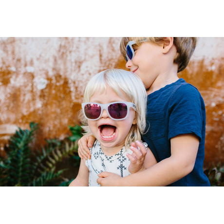 Okulary przeciwsłoneczne dla dzieci Babiators Original Navigator Pink Ice 0-2