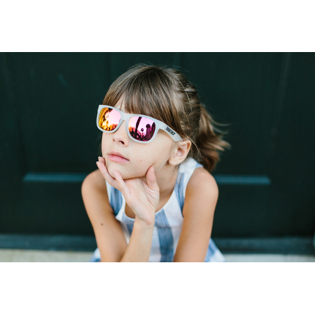 Okulary przeciwsłoneczne dla dzieci Babiators Original Navigator Pink Ice 0-2