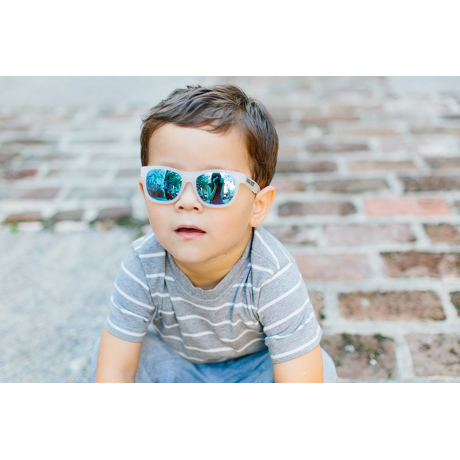 Okulary przeciwsłoneczne dla dzieci Babiators Original Navigator Blue Ice 0-2