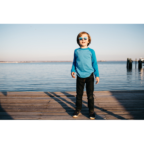 Okulary przeciwsłoneczne dla dzieci Babiators Original Navigator Blue Ice 0-2