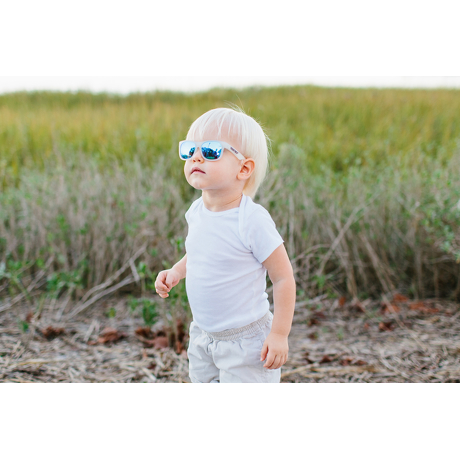 Okulary przeciwsłoneczne dla dzieci Babiators Original Navigator Blue Ice 0-2