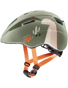 Kask dziecięcy Uvex Kid 2 CC Sage Green Dino Mat