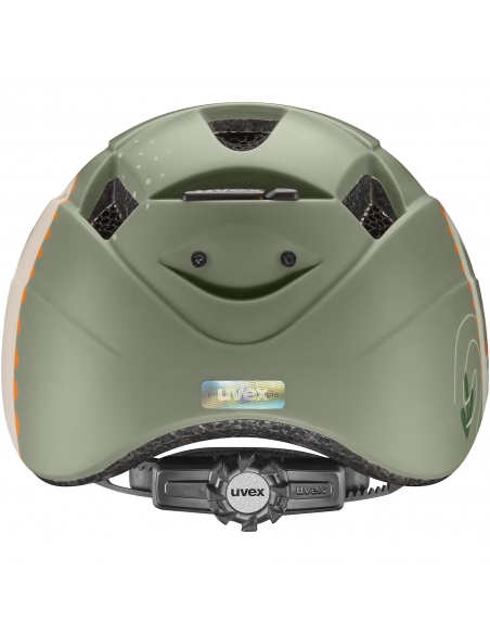 Kask dziecięcy Uvex Kid 2 CC Sage Green Dino Mat