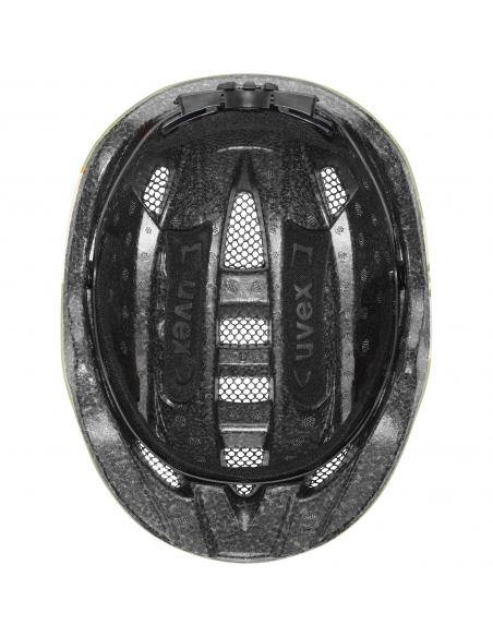 Kask dziecięcy Uvex Kid 2 CC Sage Green Dino Mat