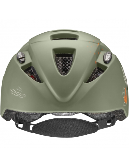 Kask dziecięcy Uvex Kid 2 CC Sage Green Dino Mat
