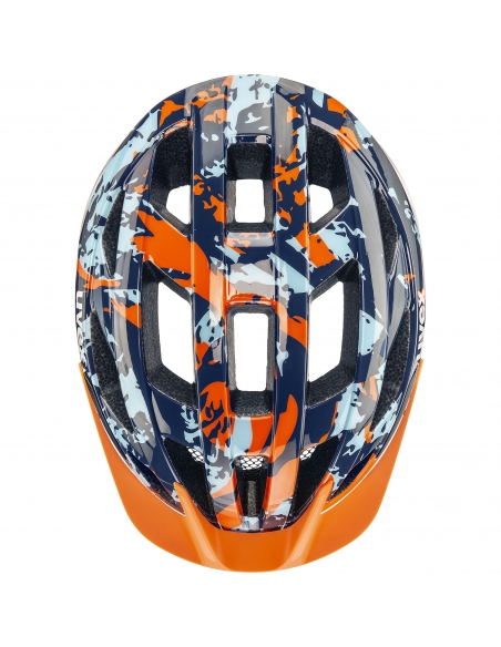 Kask rowerowy Uvex Air Wing 2 Papaya-Bubble Blue