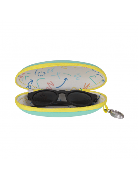 Etui na okulary Babiators Travel Case Aqua and Yellow