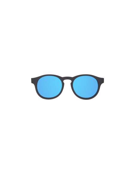 Okulary przeciwsłoneczne dla dzieci Babiators Polaryzacja Keyhole Jet Black 0-2+ (Cobalt Blue Mirrored Lenses)