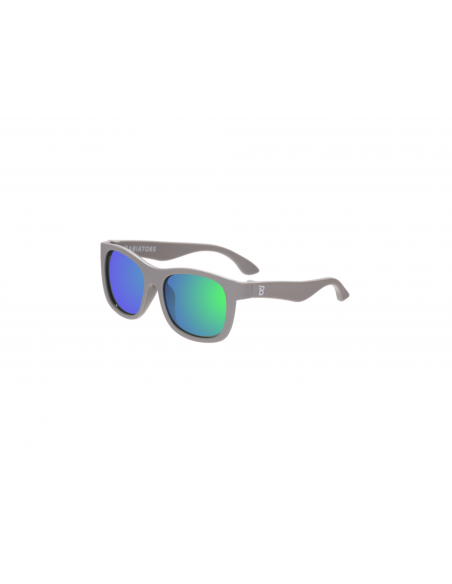 Okulary przeciwsłoneczne dla dzieci Babiators Polaryzacja Navigator Graphite Grey 0-2+ (Green Mirrored Lenses)