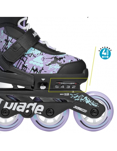 Rolki dziecięce Rollerblade MICROBLADE SL Black/Lavender/Light Blue