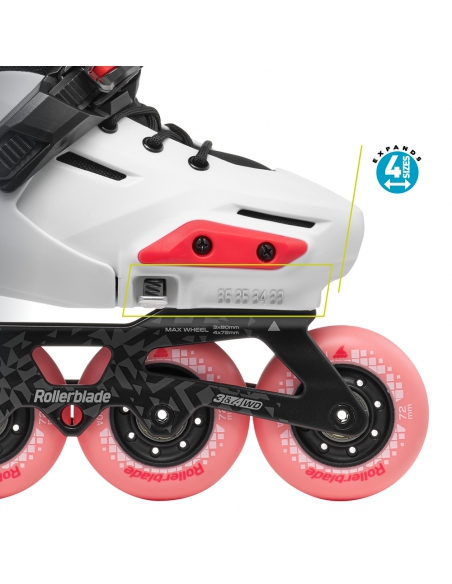 Rolki dziecięce Rollerblade APEX Platinium/Coral