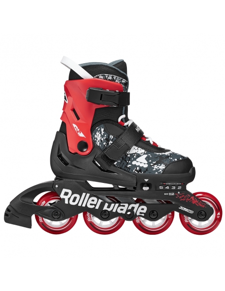 Rolki dziecięce Rollerblade MICROBLADE SL Black/Red
