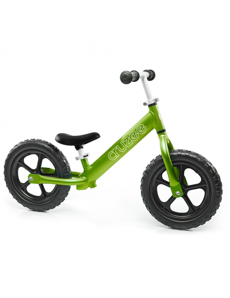 Rowerek biegowy Cruzee 12 zielony + pasek do noszenia GRATIS