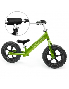 Rowerek biegowy Cruzee 12 SAFE zielony (osłona kierownicy)