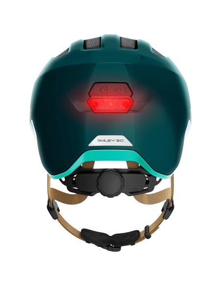 Kask dziecięcy Abus Smiley 3.0 ACE LED Royal Green