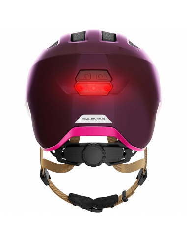 Kask dziecięcy Abus Smiley 3.0 ACE LED Royal Purple