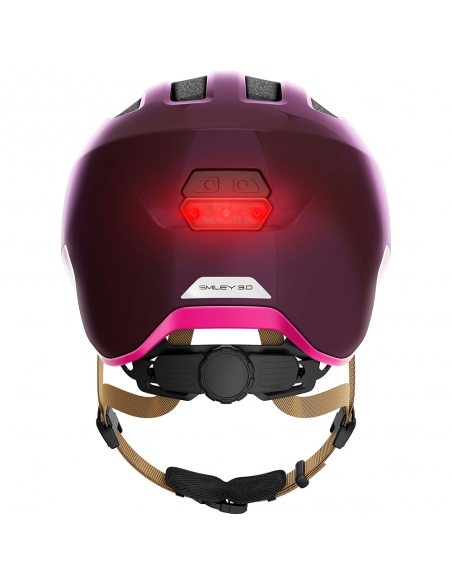 Kask dziecięcy Abus Smiley 3.0 ACE LED Royal Purple
