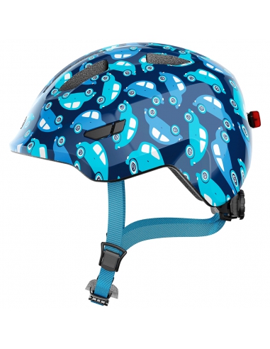 Kask dziecięcy Abus Smiley 3.0 LED Blue Car