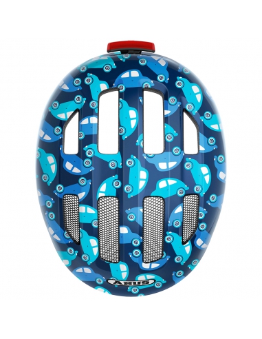 Kask dziecięcy Abus Smiley 3.0 LED Blue Car
