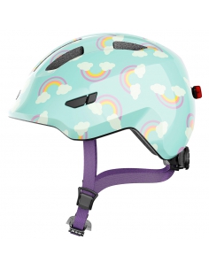 Kask dziecięcy Abus Smiley 3.0 LED Blue Rainbow