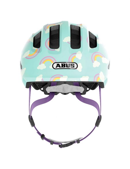 Kask dziecięcy Abus Smiley 3.0 LED Blue Rainbow