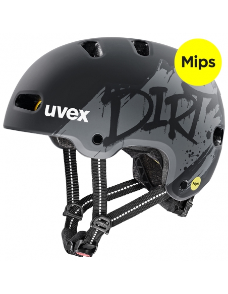 Kask Uvex Kid 4 Style MIPS Dirt Black Mat