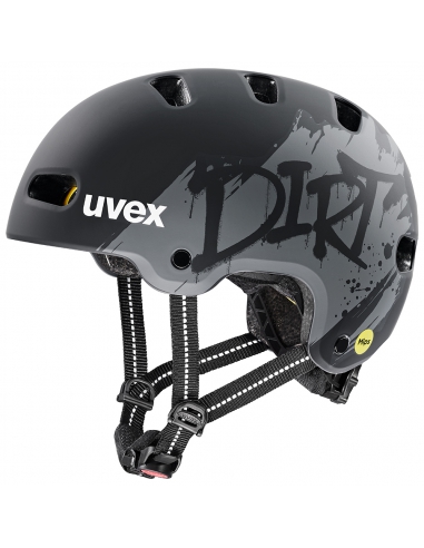 Kask Uvex Kid 4 Style MIPS Dirt Black Mat