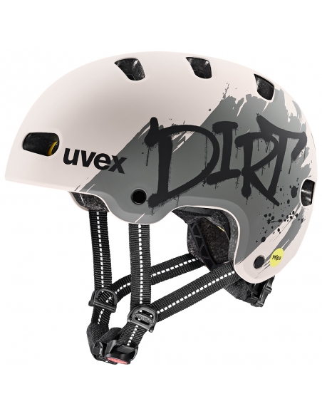 Kask Uvex Kid 4 Style MIPS Dirt Warm Grey Mat