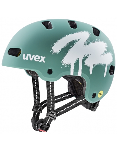 Kask Uvex Kid 4 Style MIPS Spray Sage Green Mat