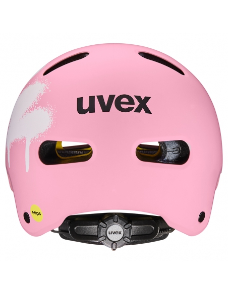 Kask Uvex Kid 4 Style MIPS Spray Strawberry Mat