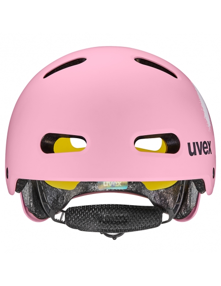 Kask Uvex Kid 4 Style MIPS Spray Strawberry Mat