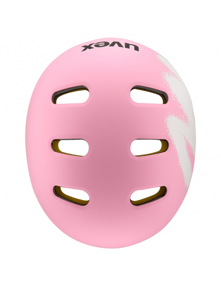 Kask Uvex Kid 4 Style MIPS Spray Strawberry Mat