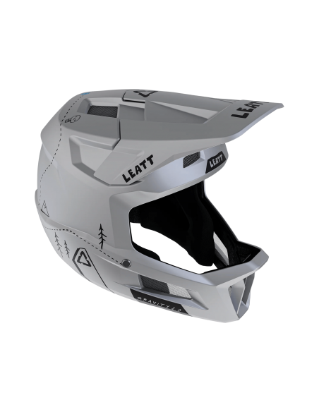 Kask rowerowy full face LEATT MTB Gravity 2.0 Grey