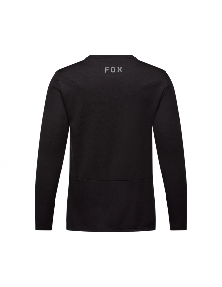 Koszulka rowerowa z długim rękawem FOX Junior Ranger Fox Head Black